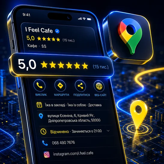Рейтинг у Google Maps